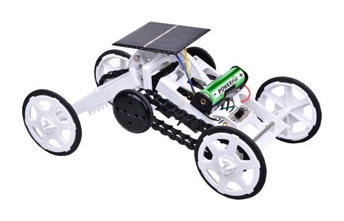 POWERplus Beaver hibrīda automašīnas konstruktors – STEM izglītojošā rotaļlieta ar saules bateriju un bateriju - Image 2