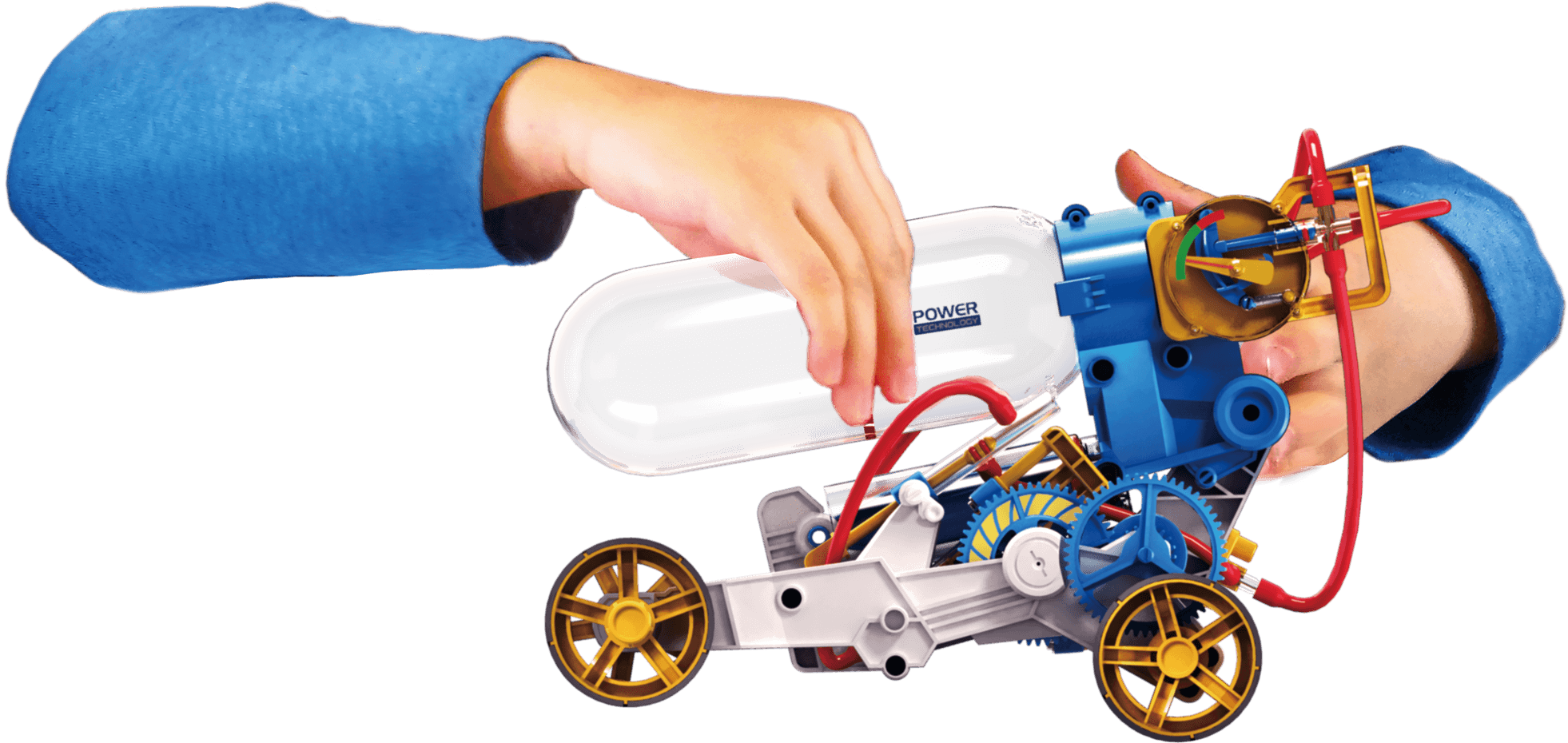 POWERplus Junior Air Car STEM izglītojošā rotaļlieta | Darbināma ar gaisu - Image 2