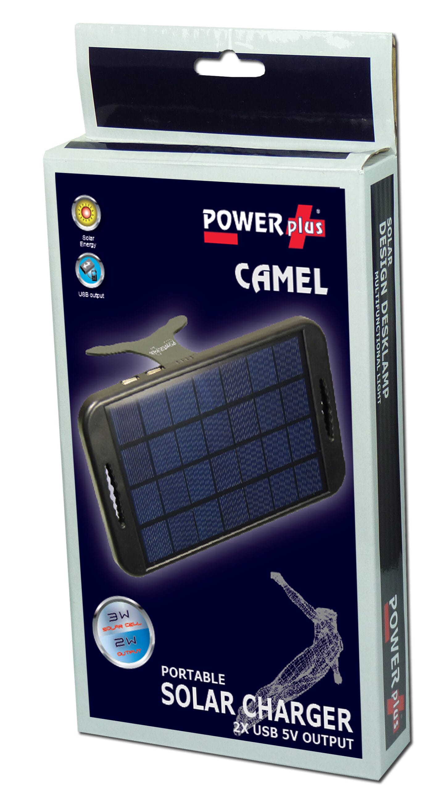 POWERplus Camel 3W/2W lādētājs ar saules bateriju - Image 7