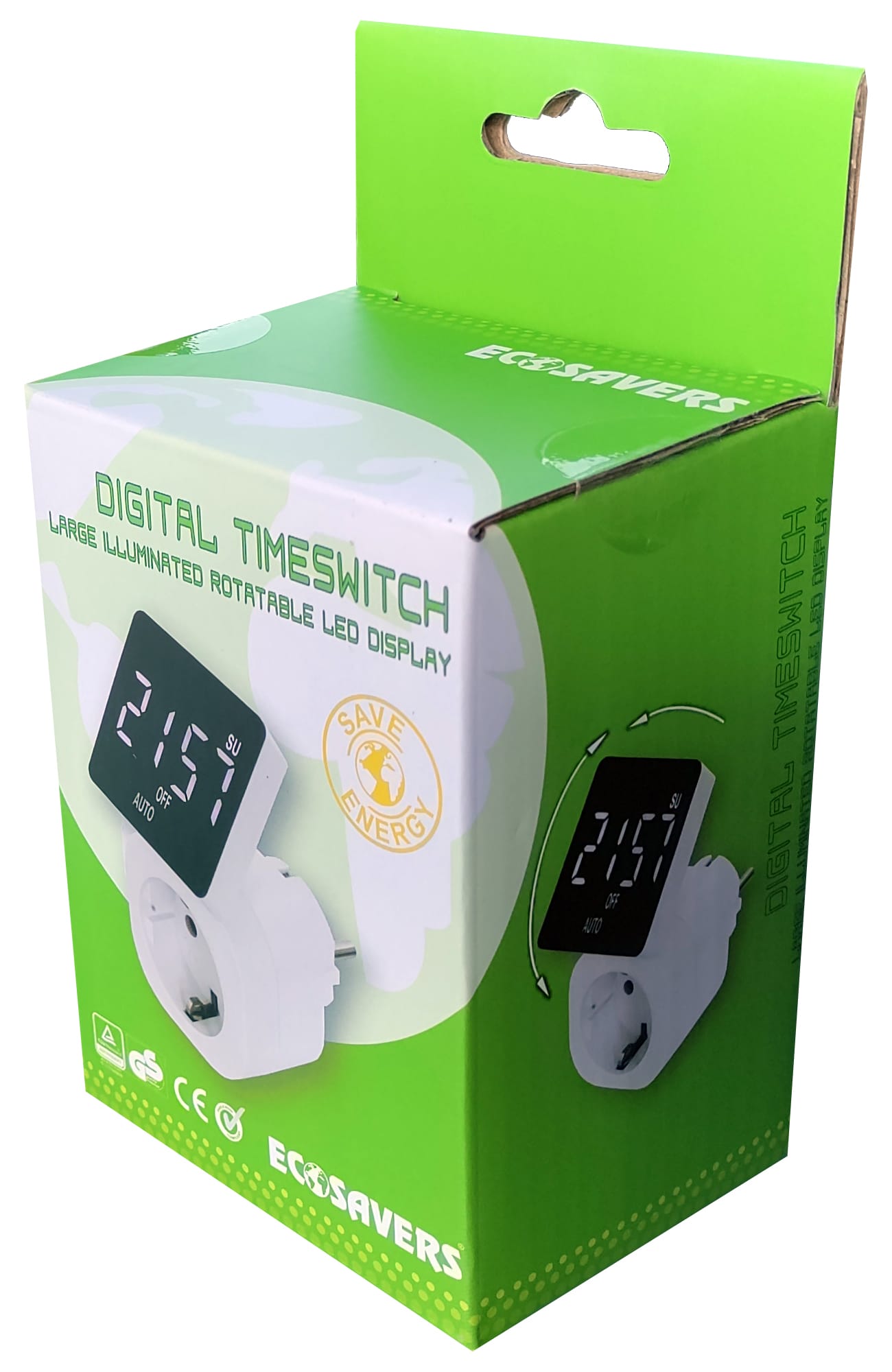 EcoSavers digitālais laika slēdzis ar LED izgaismotu displeju - Image 3