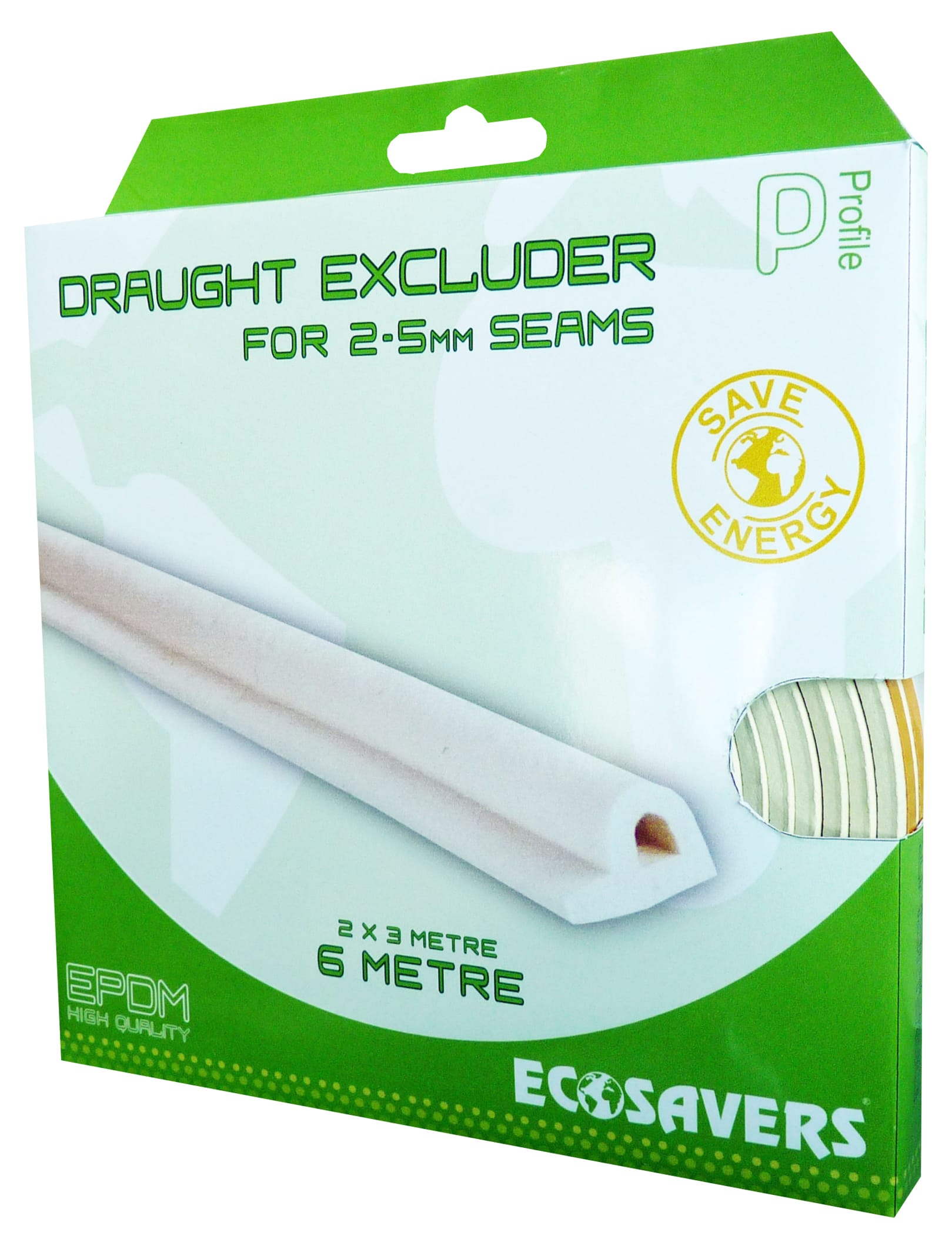 EcoSavers P-profila blīvējuma lente pret caurvēju - Image 2
