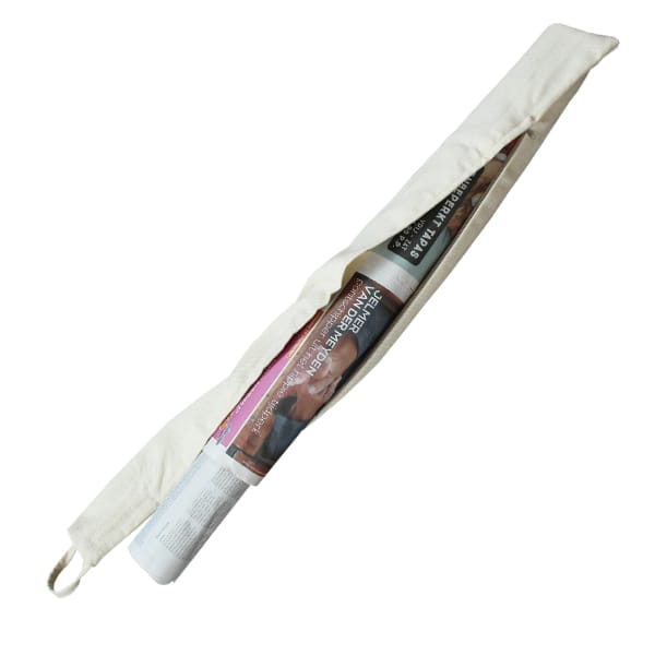 EcoSavers universālais caurvēja aizturis, audekla kokvilna, 90 cm, saīsināms