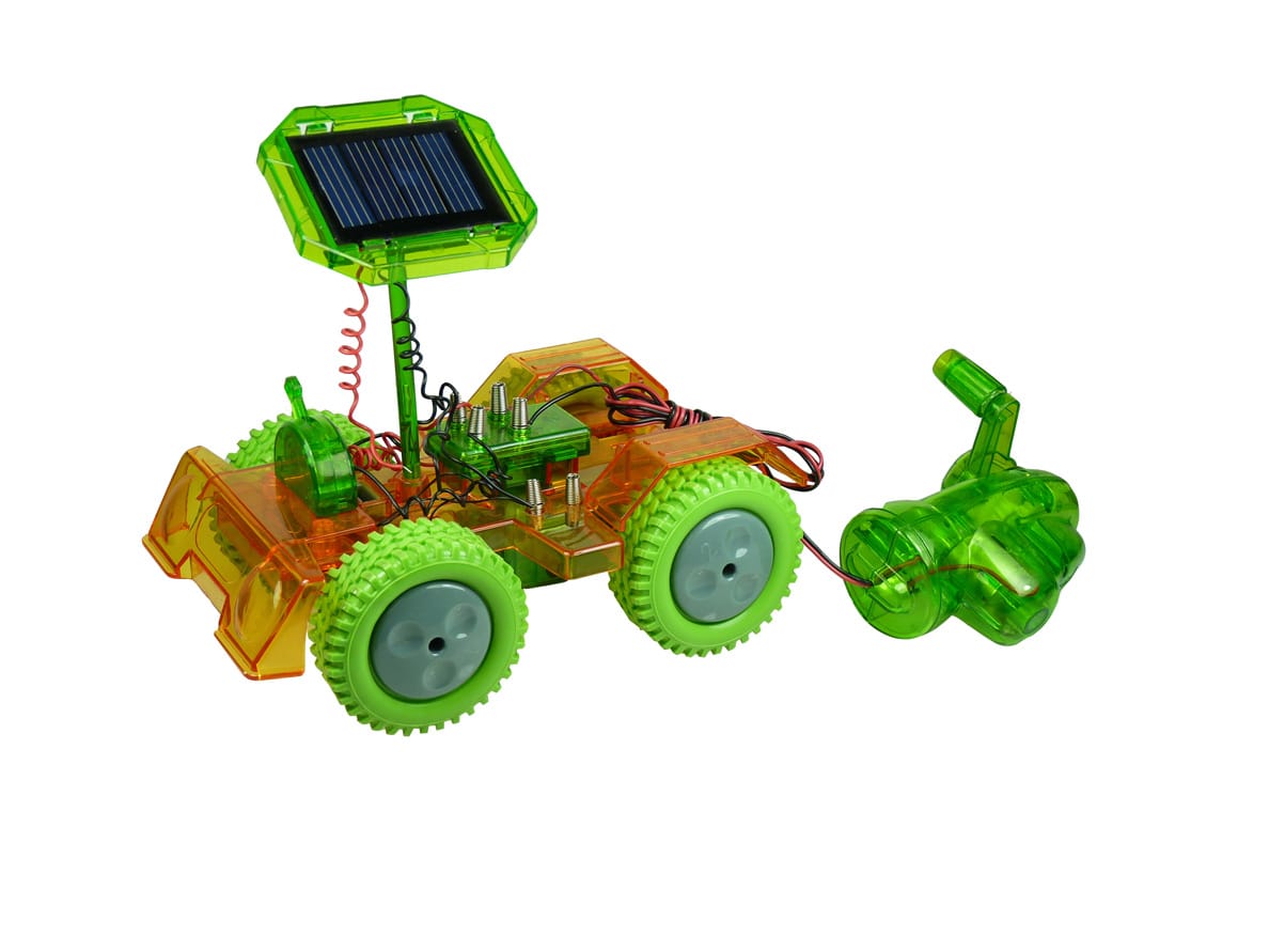POWERplus Grasshopper Dinamo ar saules bateriju auto STEM izglītojošā rotaļlieta - Image 2