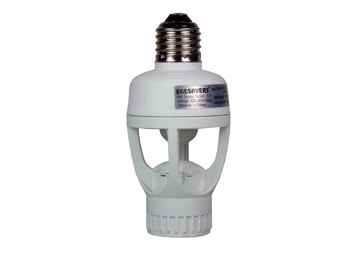 EcoSavers PIR sensora spuldzes ligzda E27 - Image 2