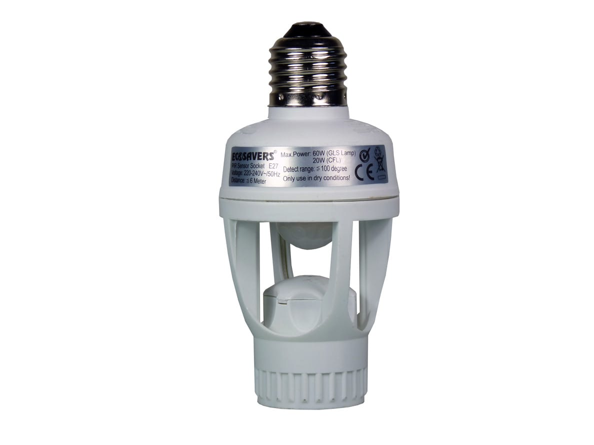 EcoSavers PIR sensora spuldzes ligzda E27 - Image 3