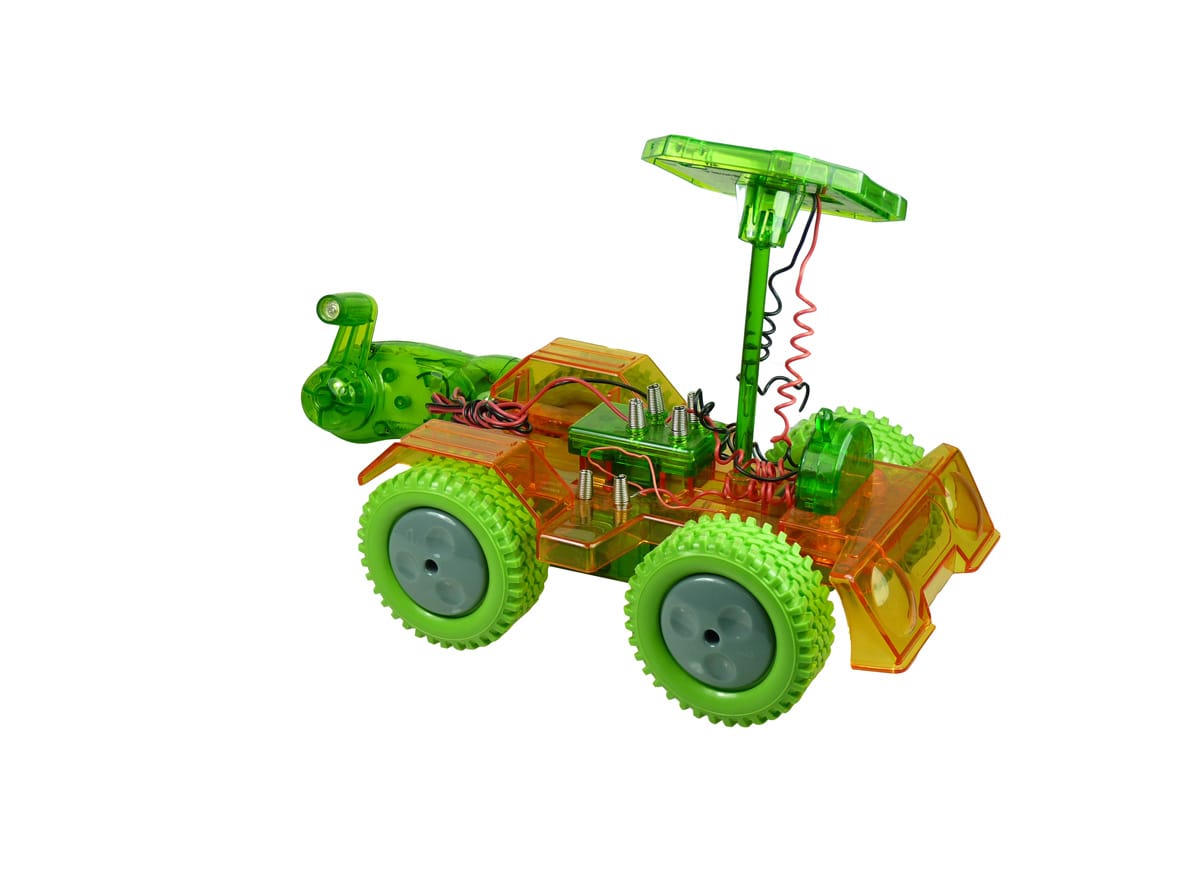 POWERplus Grasshopper Dinamo ar saules bateriju auto STEM izglītojošā rotaļlieta - Image 5