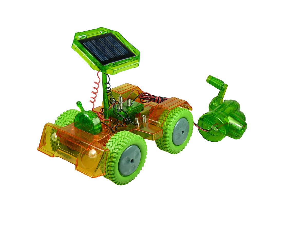 POWERplus Grasshopper Dinamo ar saules bateriju auto STEM izglītojošā rotaļlieta - Image 6