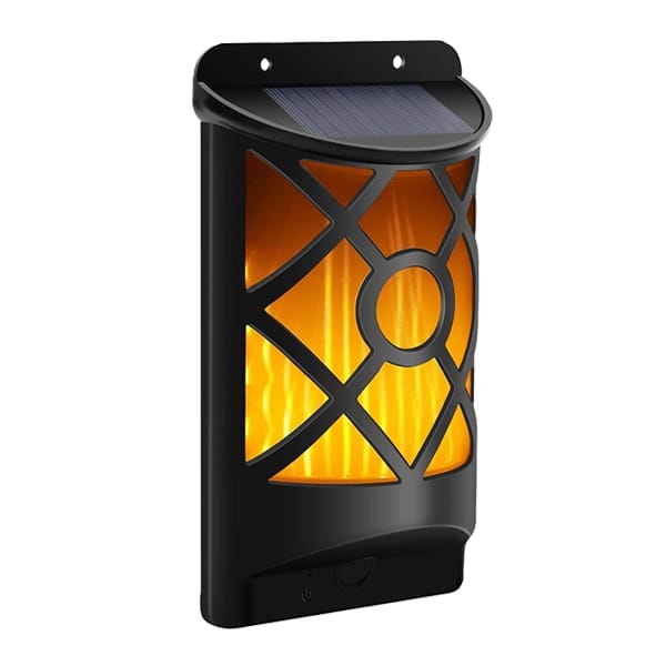 POWERplus Kiwi ar saules bateriju darbināma 66 LED sienas lampa ar liesmas efektu