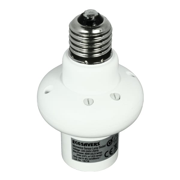 EcoSavers mikoviļņu sensora spuldzes ligzda E27