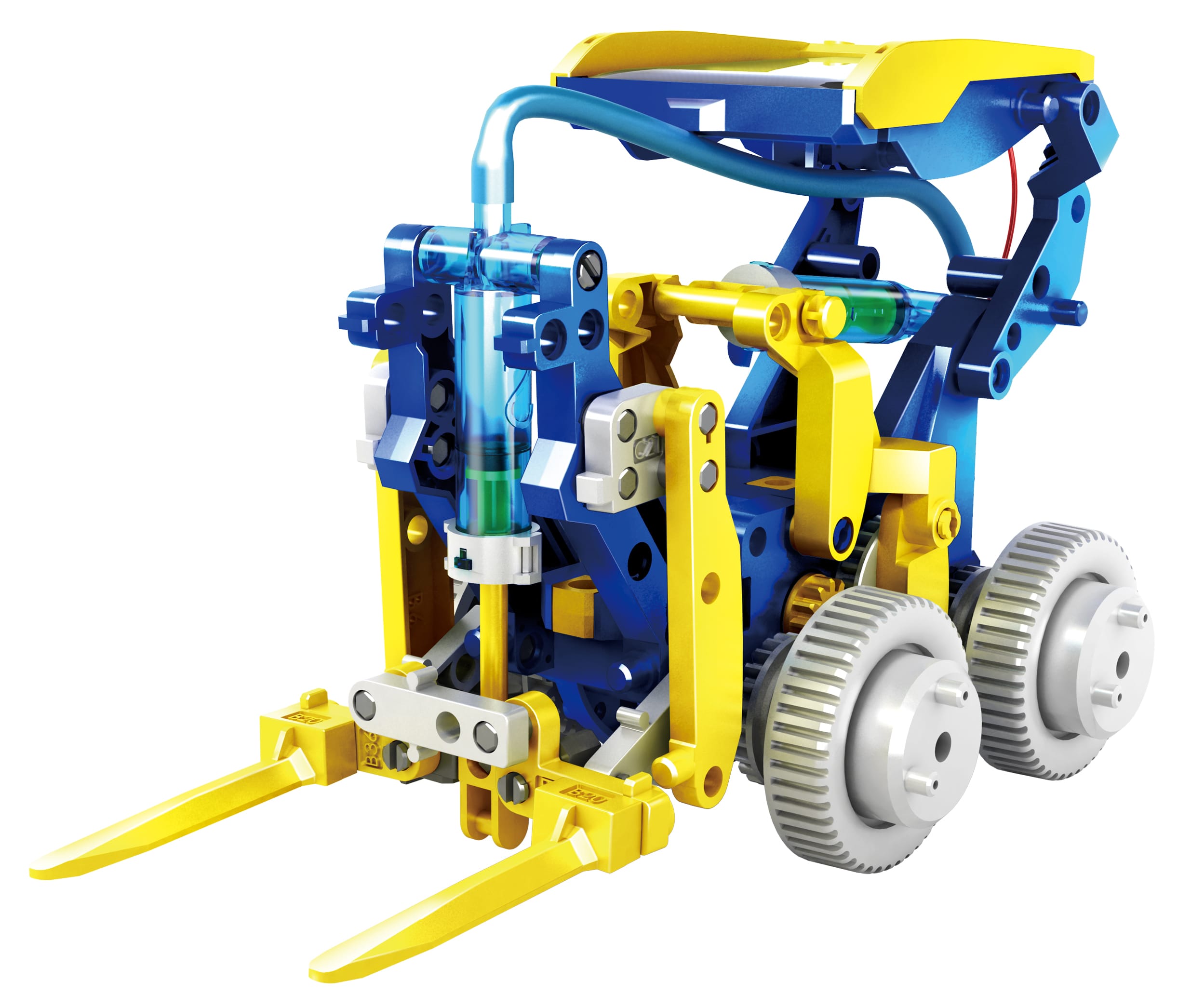 POWERplus Monkey - STEM 12 vienā konstruktora komplekts ar saules bateriju / hidrauliku - Image 6