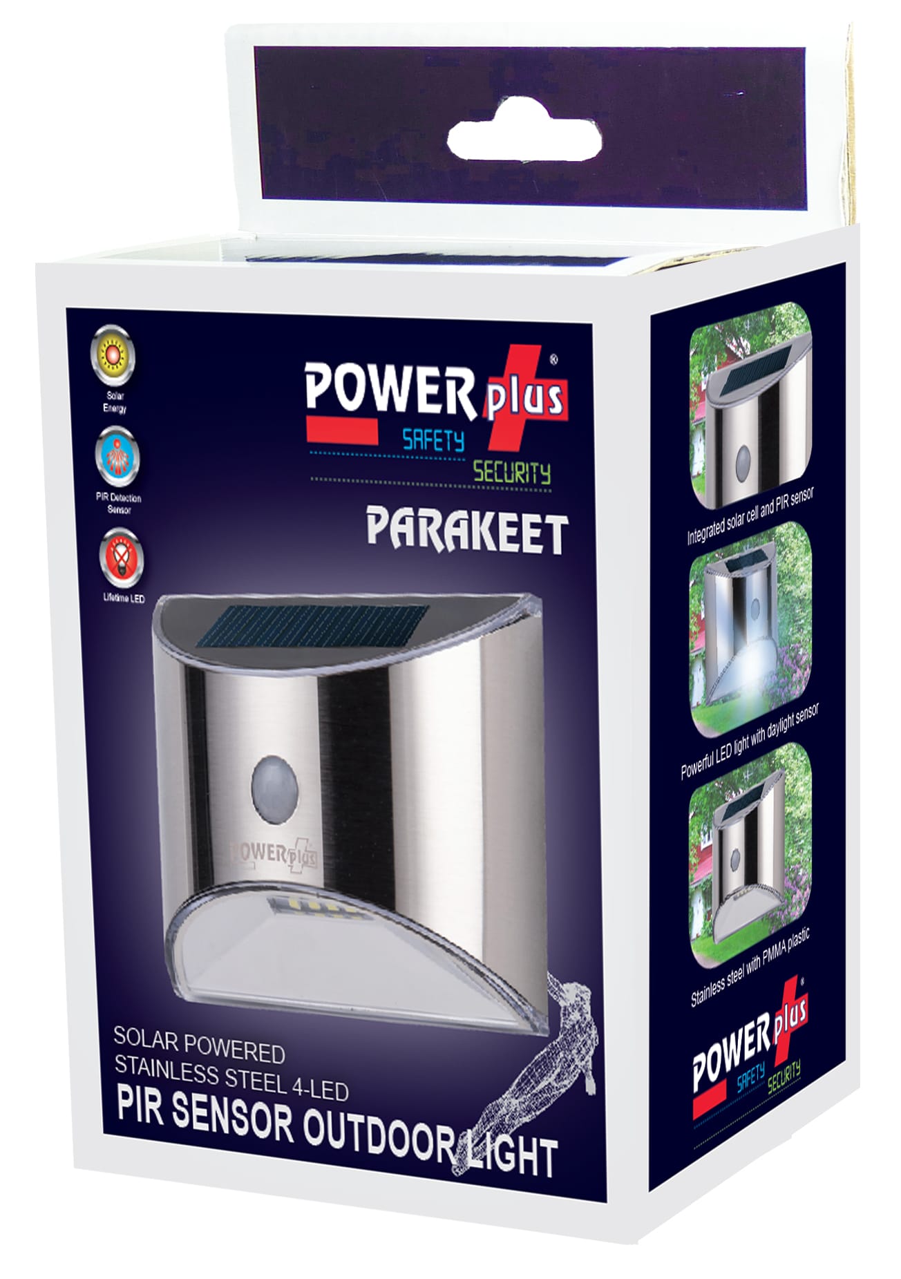 POWERplus Parakeet - āra apgaismojums ar saules bateriju un PIR sensoru - Image 9