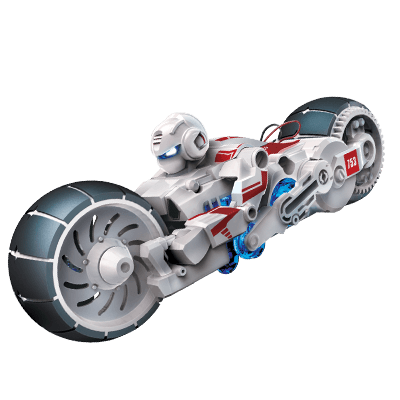 POWERplus Racehorse ar sālsūdeni darbināms motocikls – STEM izglītojošā rotaļlieta