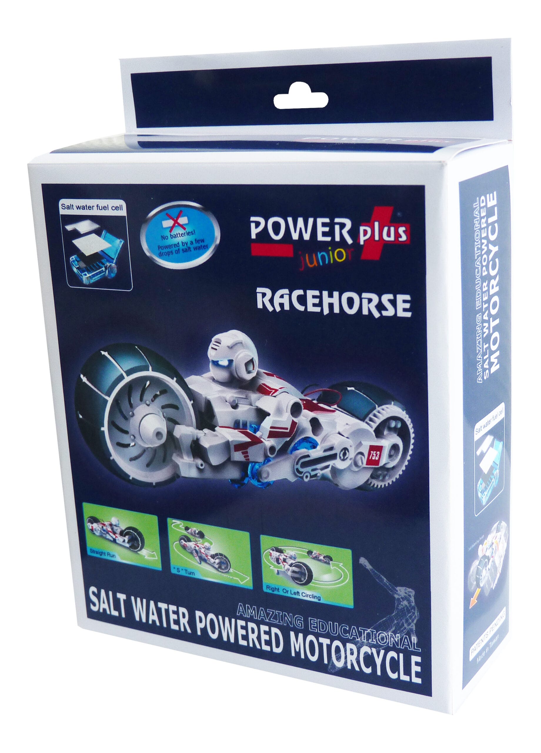 POWERplus Racehorse ar sālsūdeni darbināms motocikls – STEM izglītojošā rotaļlieta - Image 8