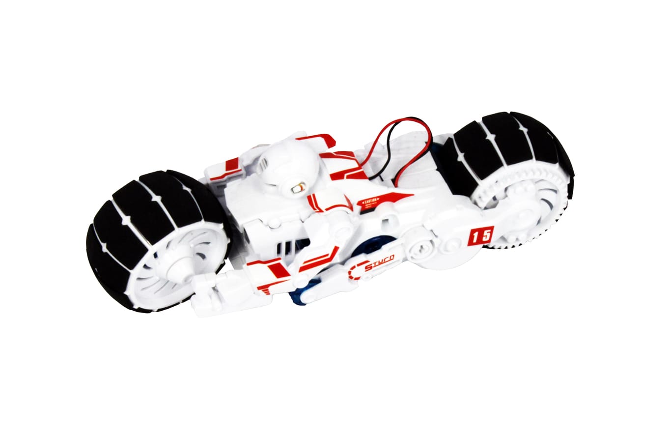POWERplus Racehorse ar sālsūdeni darbināms motocikls – STEM izglītojošā rotaļlieta - Image 2