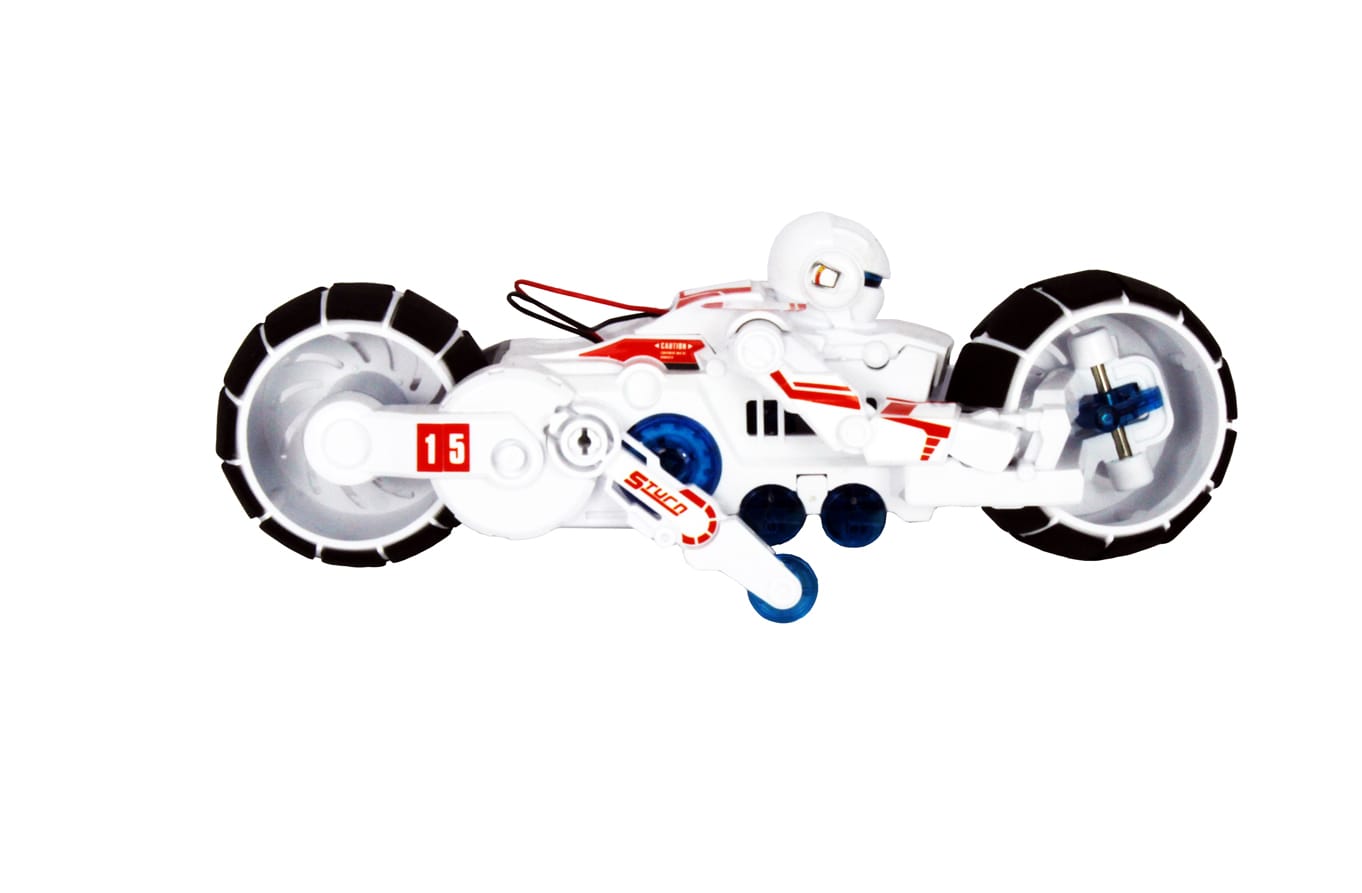 POWERplus Racehorse ar sālsūdeni darbināms motocikls – STEM izglītojošā rotaļlieta - Image 5