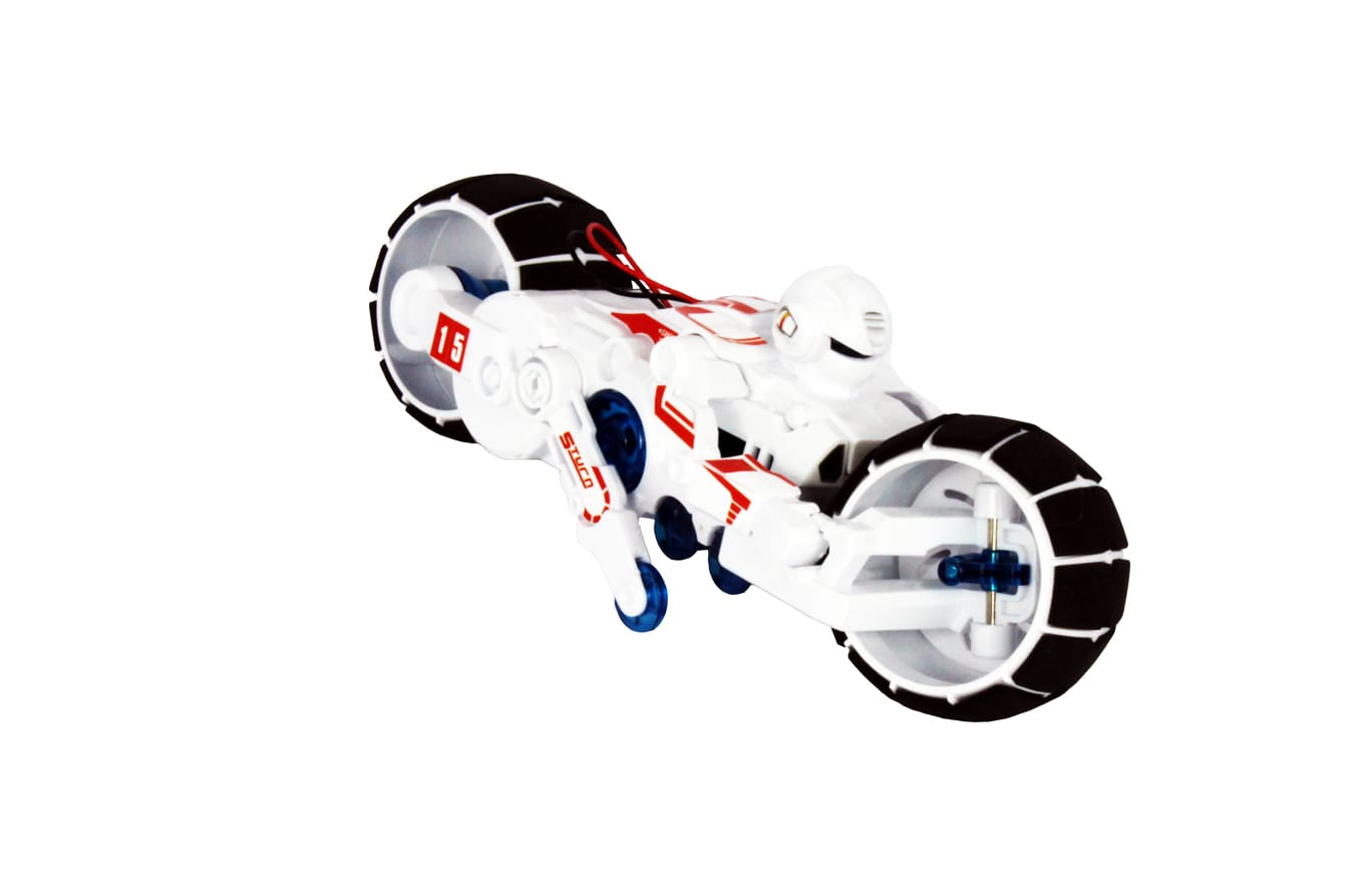 POWERplus Racehorse ar sālsūdeni darbināms motocikls – STEM izglītojošā rotaļlieta - Image 6