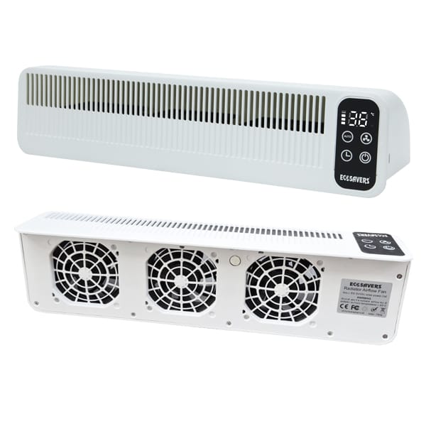EcoSavers Radiator Airflow Fan radiatora ventilators | paātrina uzsilšanu un konvekciju